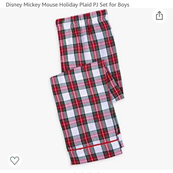 Mickey Mouse Holiday Plaid PJ Set for Boys - Picture 3 of 6